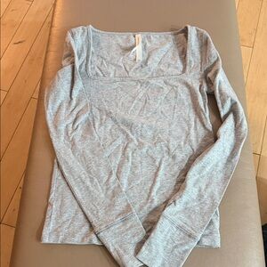 Babaton Light Gray Long Sleeve Top